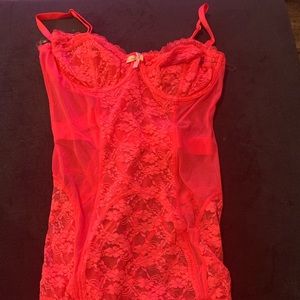 Hot pink Victoria’s Secret lingerie